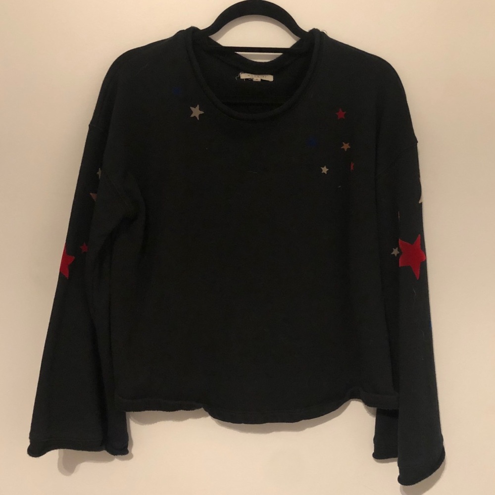 NWOT MADEWELL Bell Sleeve Terry Sweatshirt Sz M